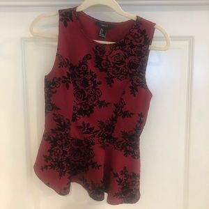 Red/Black floral shirt - tags still on!